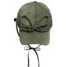 [HAPPLYxONGO] NYLON BUTTERFLY KNOT CAP - OLIVE