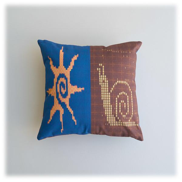 SUN & SNAIL CUSHION COVER