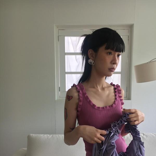 shirring silk bag ( 2 color )