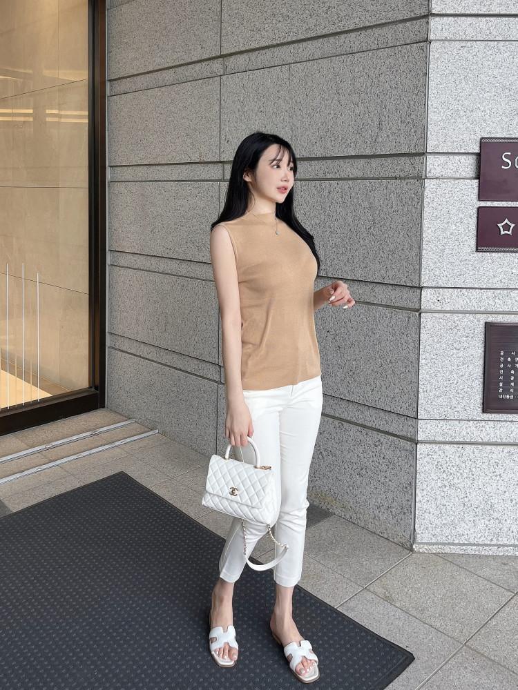 부들 편한 스퀘어 민소매 니트 (수입)