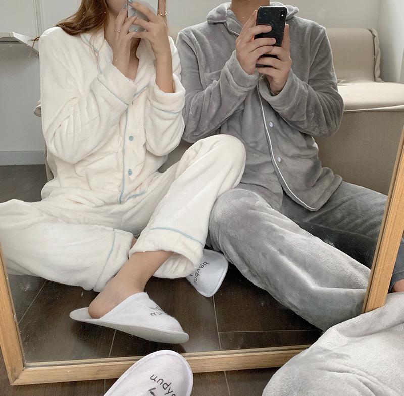 커플수면잠옷 6컬러 커플극세사잠옷