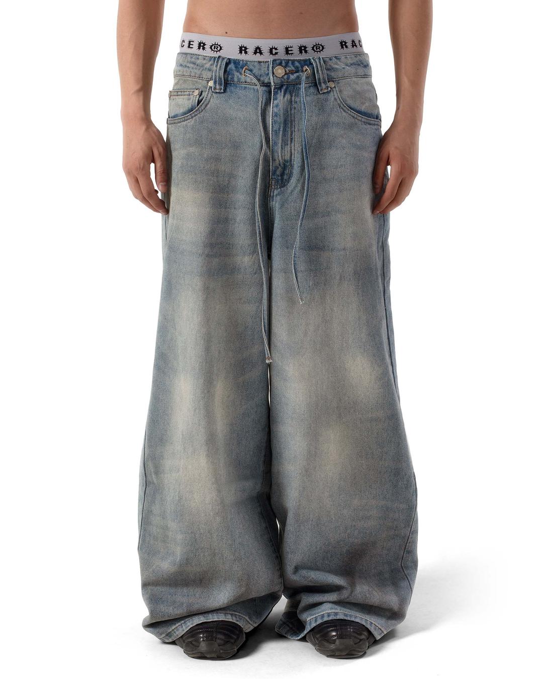 Blue Ultra Wide Jeans - 28/S