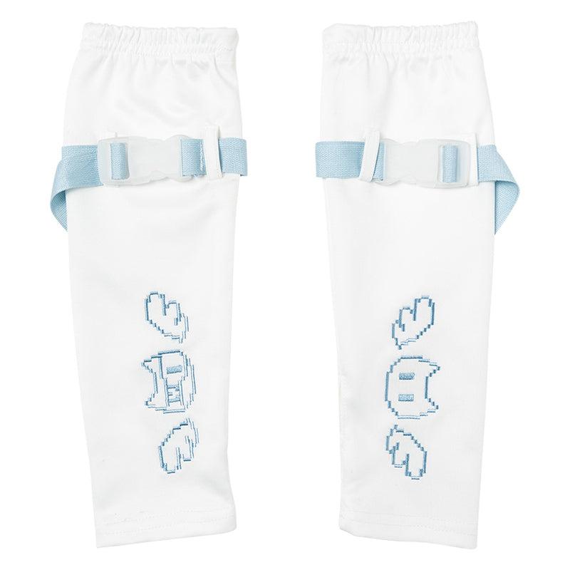 Dot Cat Arm Cover - WHITE/P.BLUE / FREE