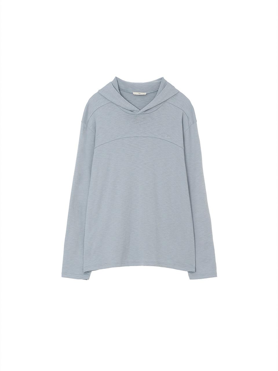 Snug Knit Hood Tee Dusty Blue