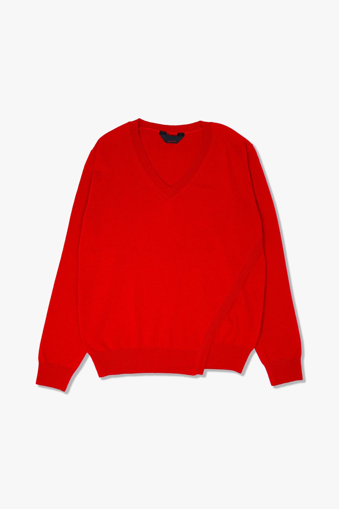 CAMELLIA V-NECK - RED