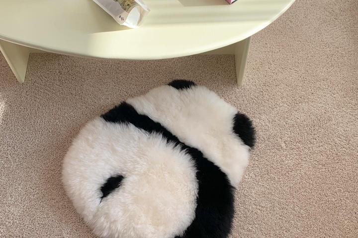 (바로배송) lazy panda rug 레이지 판다 러그 양털 러그
