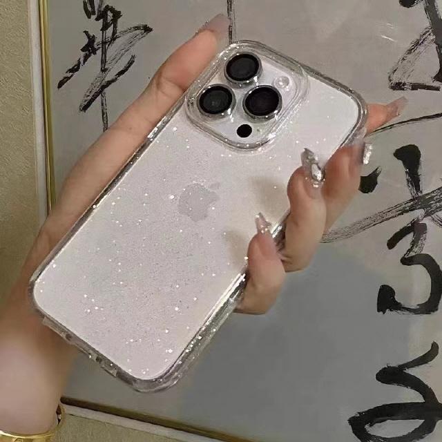 크레용샵 [직진배송]16입고 반짝이❤글리터 휴대폰 아이폰케이스[7 SE 11 12 13 14 15 16 PRO MAX MINI 프로맥스 미니]