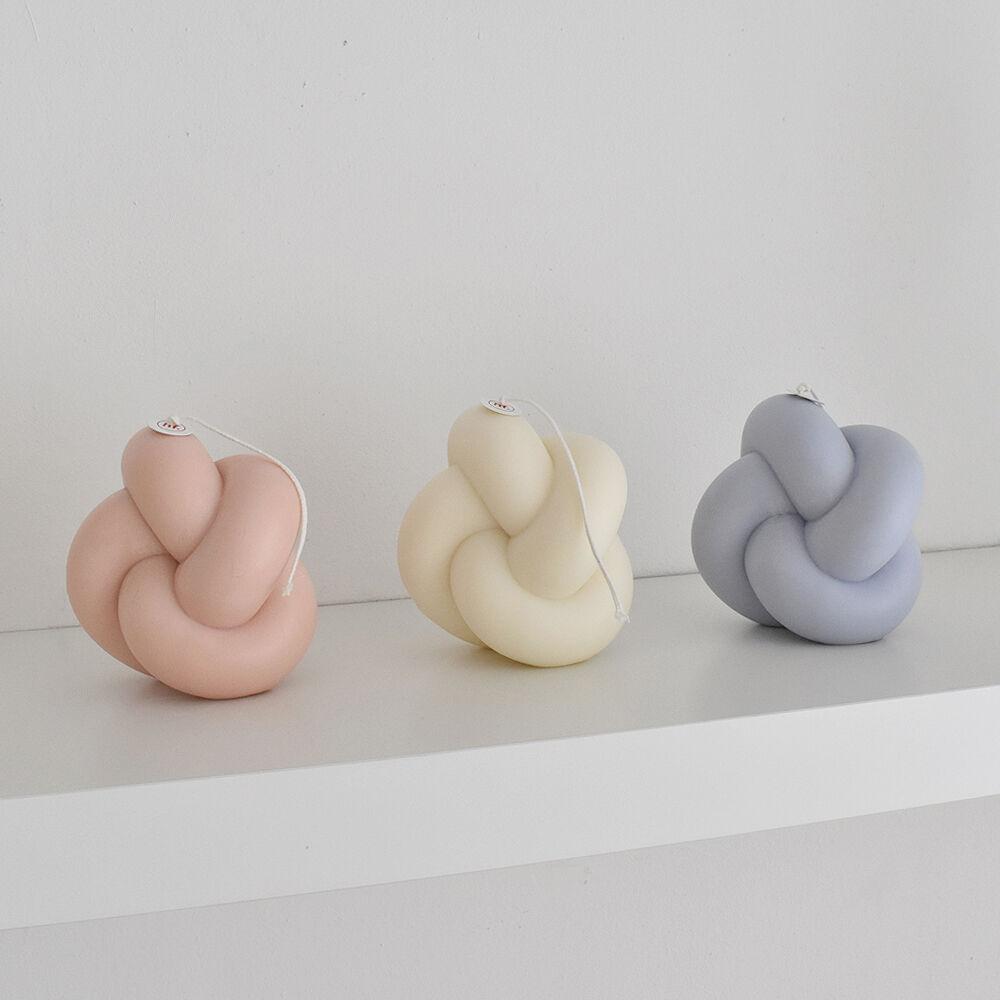 Tube Knot Candle No.2 (3colors)