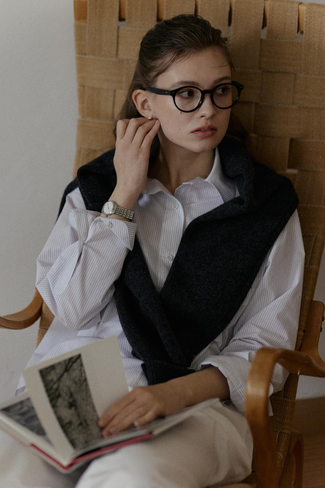 2nd / Typewriter stripe shirt fabric from japan 'ICHIMEN\'