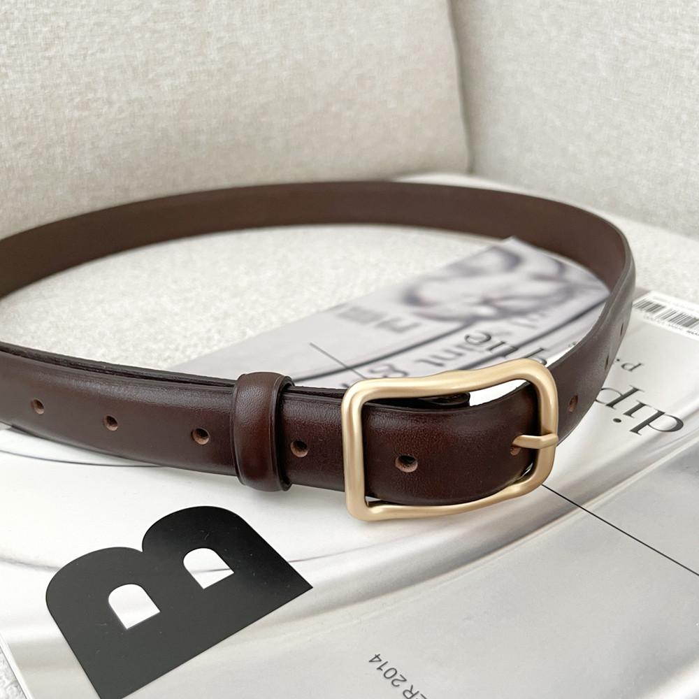 국내생산) 소가죽 다크초코 브라운 벨트