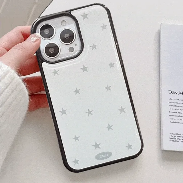 ✨Star Dot Patten✨ 정품 Epoxy bumper case 폰케이스 에폭시 아이폰 16 15 14 프로 맥스 갤럭시 S24 23 울트라 Z플립 3 4 5 6