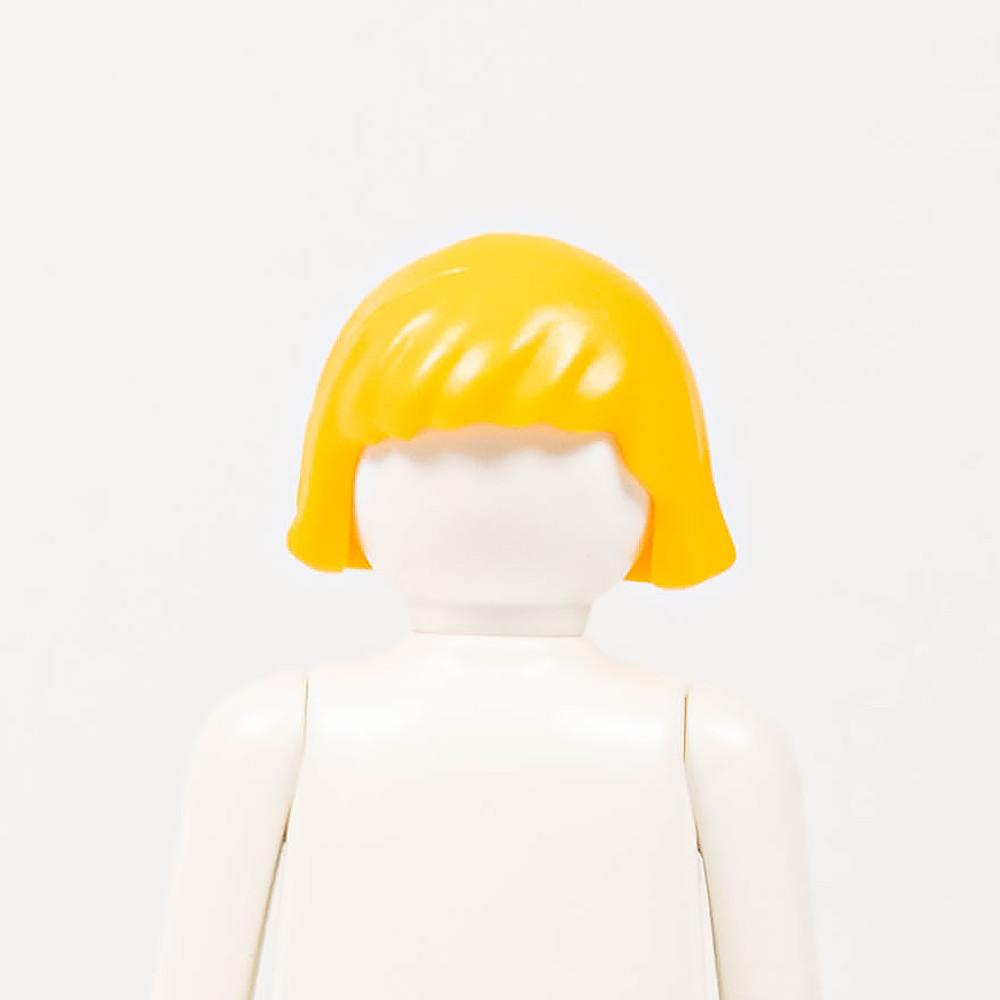 [중고] 부품007_플레이모빌 소품, 부품 노랑 똑단발 헤어