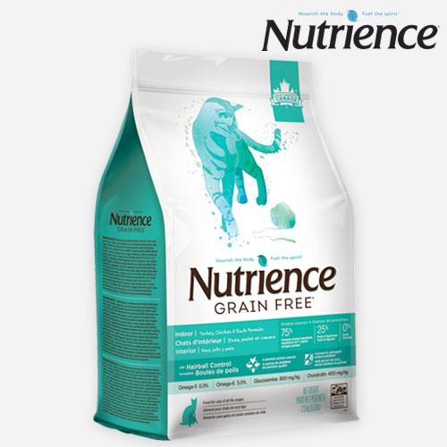 뉴트리언스 그레인프리 인도어 헤어볼 컨트롤 캣 고양이 동결건조 사료 성묘 전연령 5kg