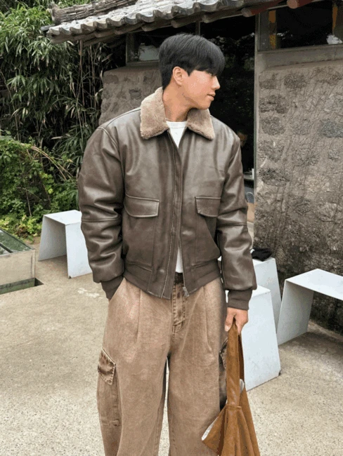 [서브씨2주년3차프리오더]양털 레더무스탕