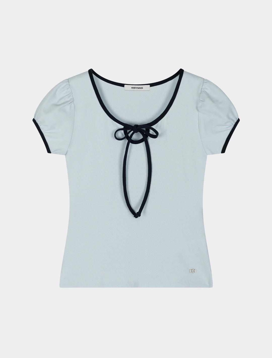 Lovely Pop Ribbon Top (Light Blue)