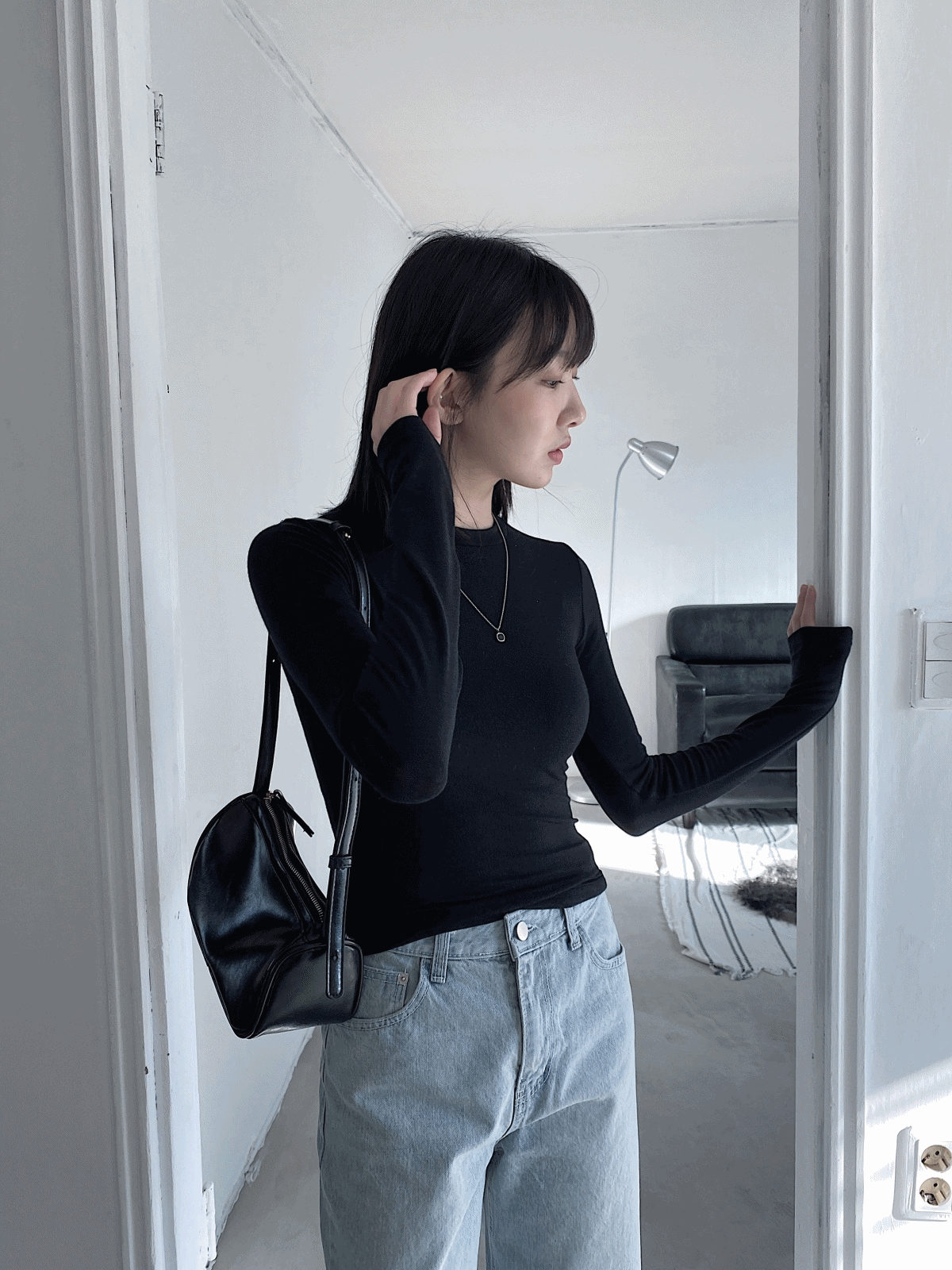 rose wool sleeve 4color