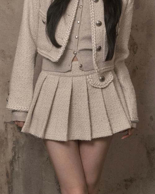 Atelier Tweed Skirt (ivory)
