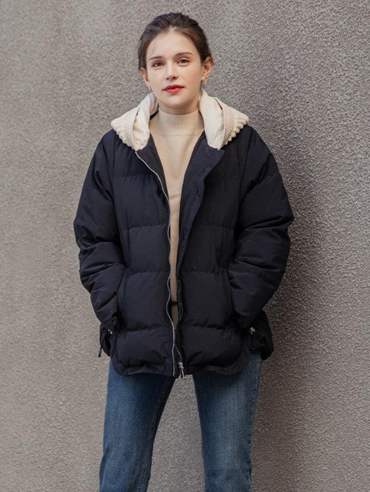 [89,000원 특가] 스웨터 후드 레이어드 패딩(VXCPAE2)