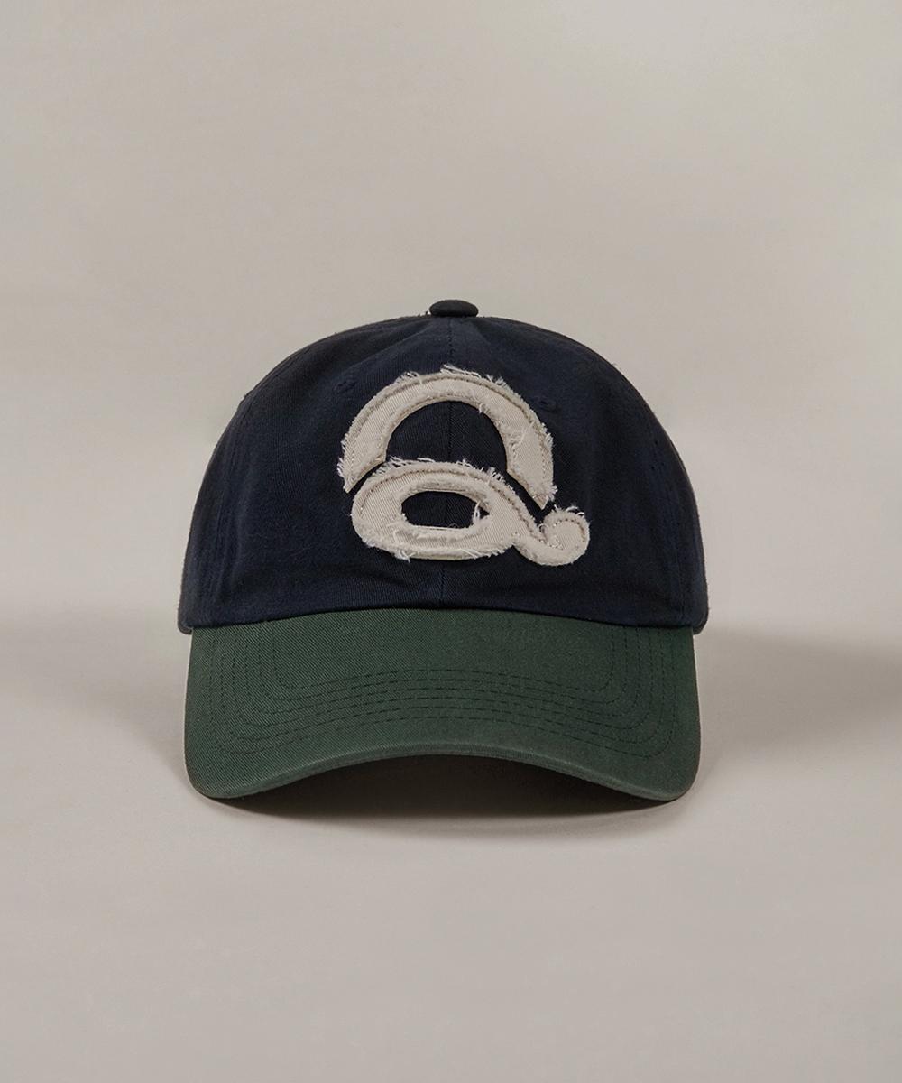 Washed Logo Ball Cap (Navy/Green)