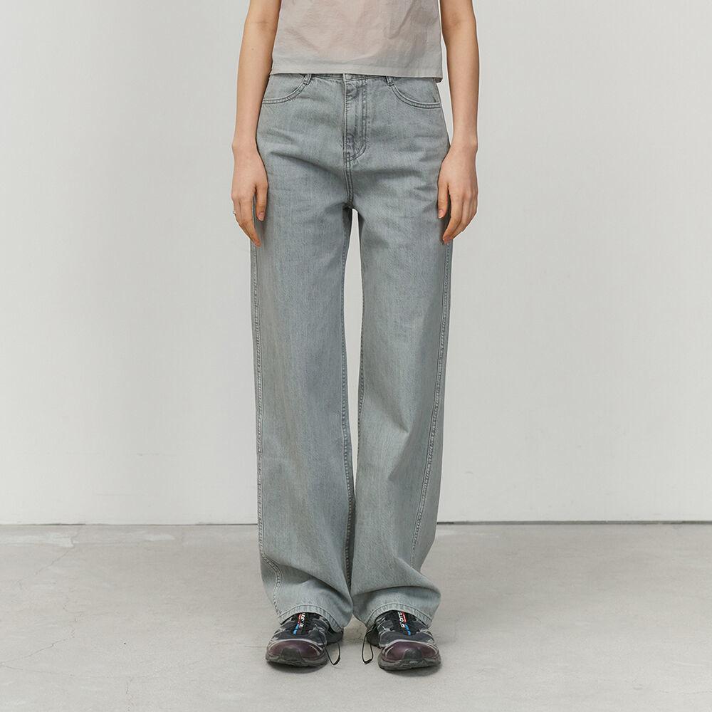 SEMI WIDE BOOTS CUT (BLUE GREY)
