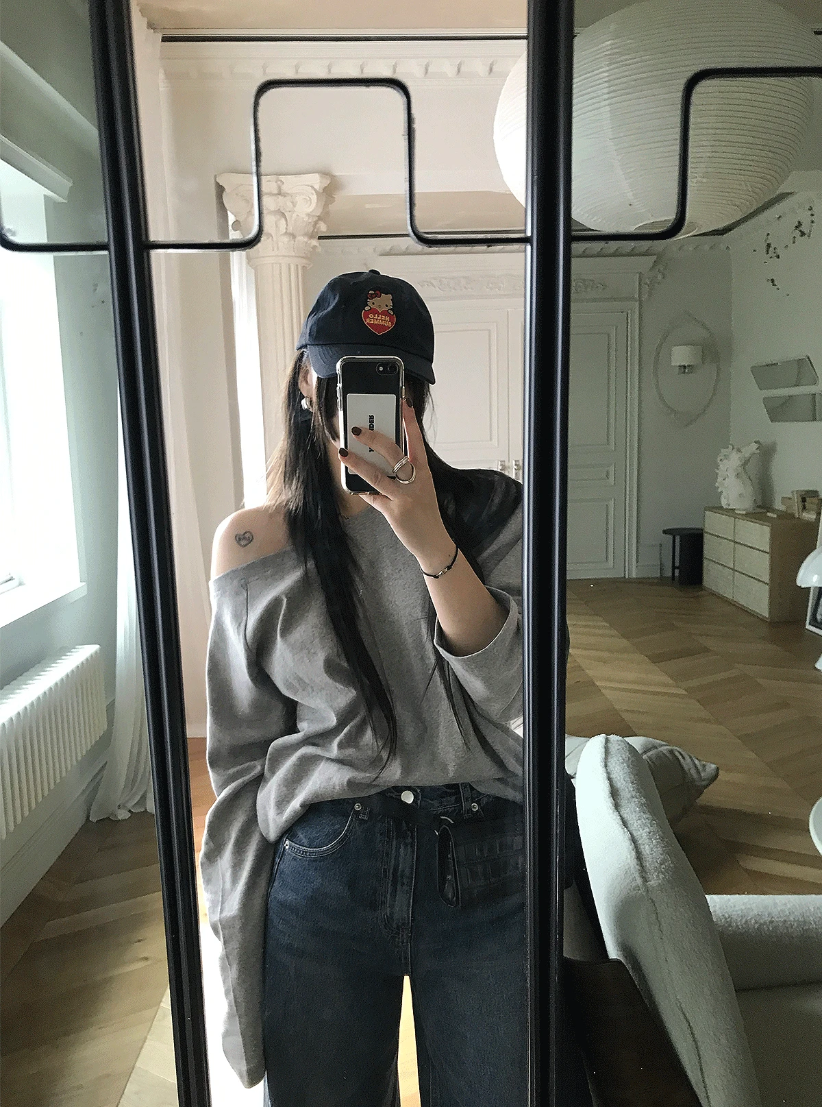 25FW ONE OFF-SHOULDER T-SHIRT (3COL)📍HIGH QUALITY 강력추천