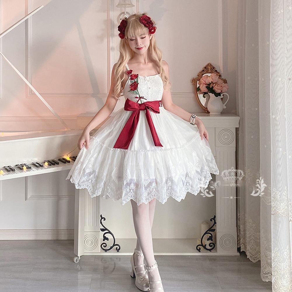 귀여운 원피스 선녀 여신 일상룩 lolita 로즈