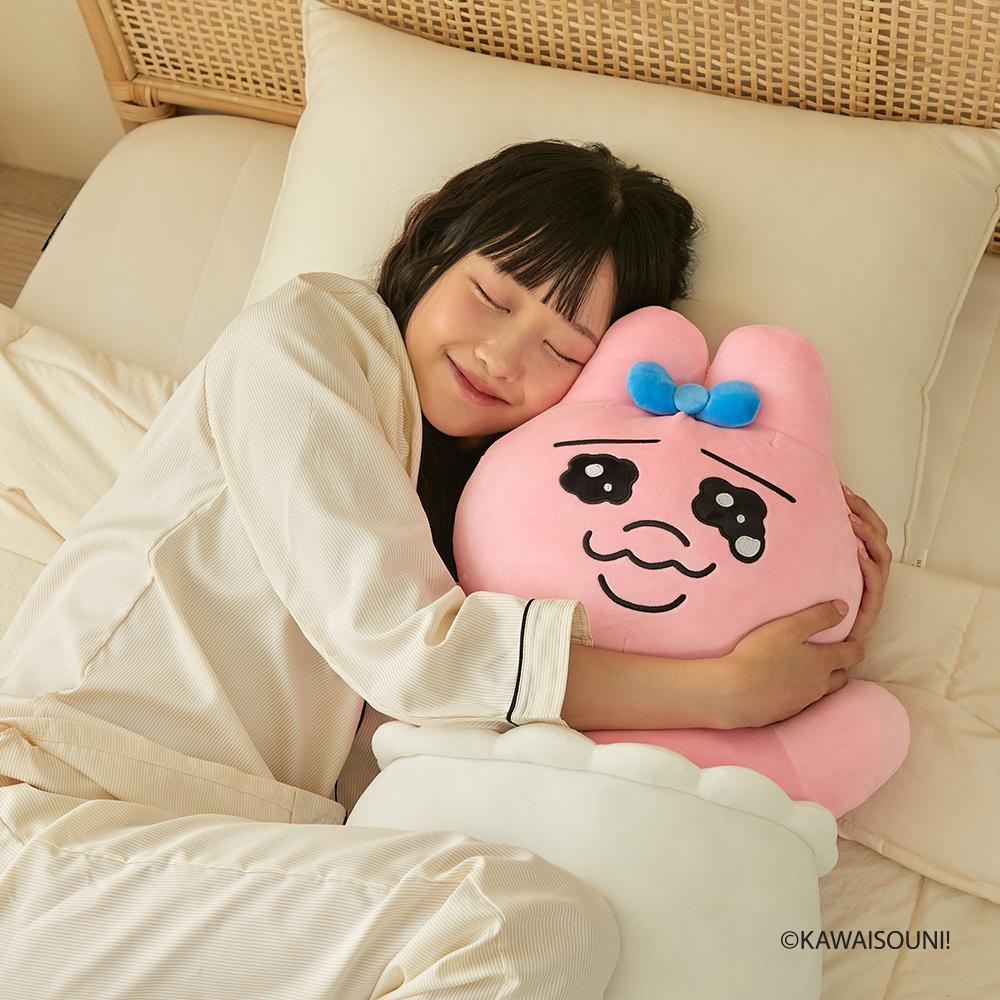 "부드러운 색감과 폭신한 촉감!" 빤쮸토끼 모찌 바디필로우 80cm