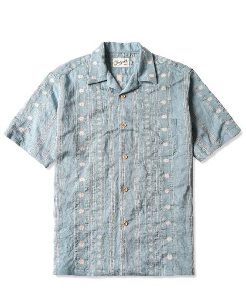 [BANTS] HDR HAWAIIAN OPEN COLLAR SHIRT HALF (JADE GREEN)