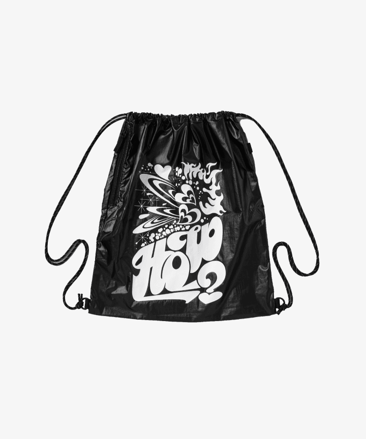 Graphic Gym Sack (Black)