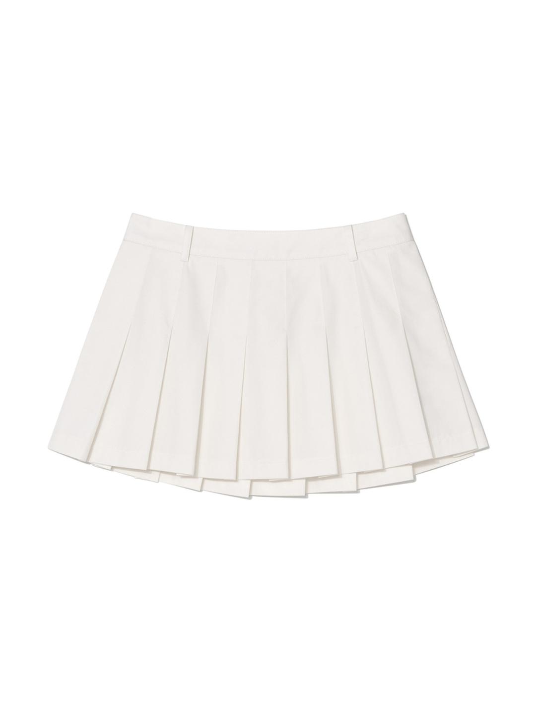 GIRLFRIEND PLEATED MINI SKIRT (WHITE)