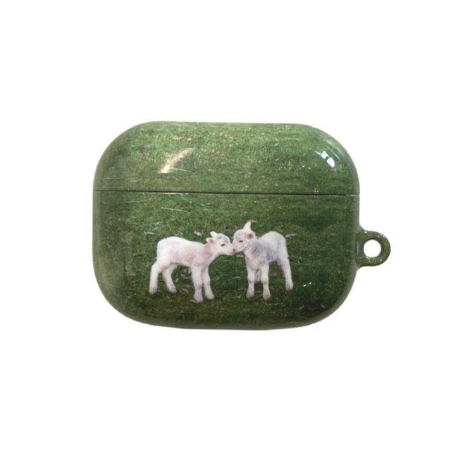 [loving sheep airpods case] 아기 염소 양 그린 에어팟 1.2 에어팟프로 블루투스 이어폰 케이스