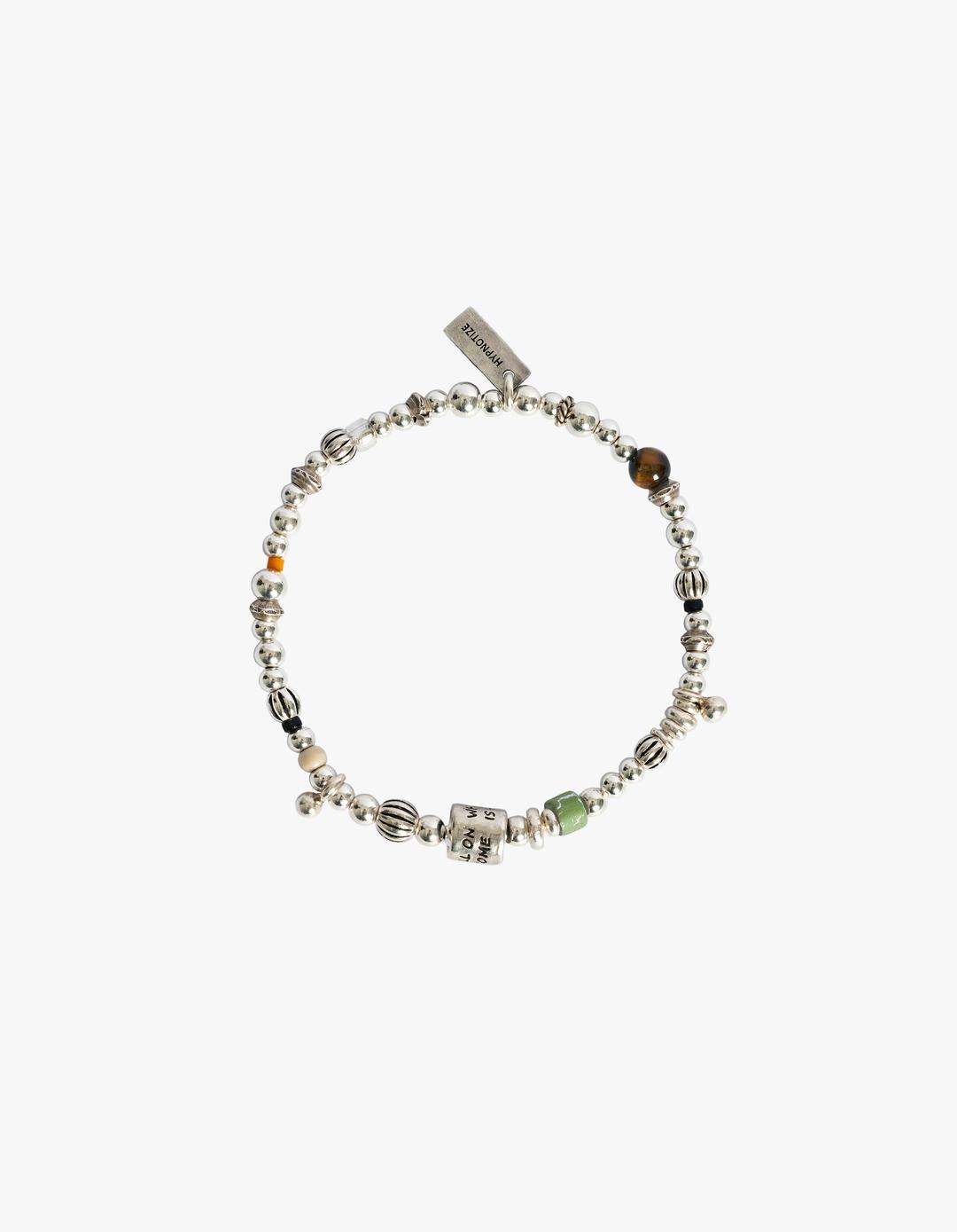 LETTERING RING POINT SILVER BALL BRACELET