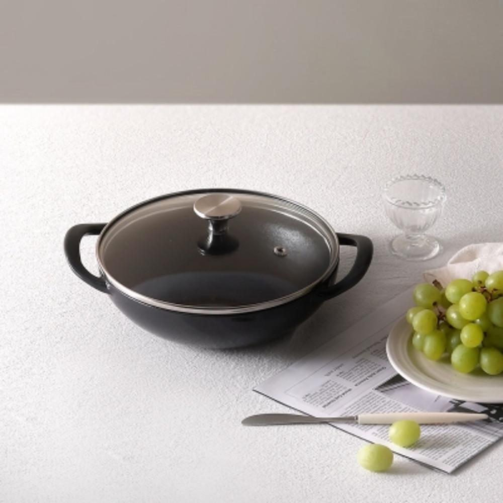 PN풍년 무쇠주물냄비 몽꽁떼 베이비웍(글로시그레이)18cm 솥밥냄비 인덕션냄비+Npay 5%