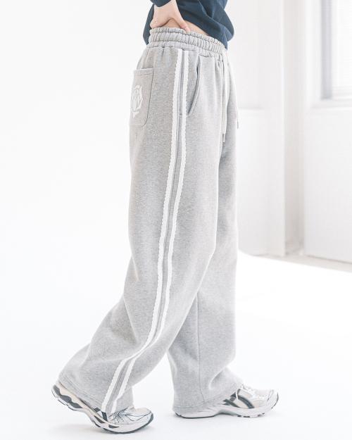 OVERSIZE 2-WAY LACE SWEATPANTS(GREY)