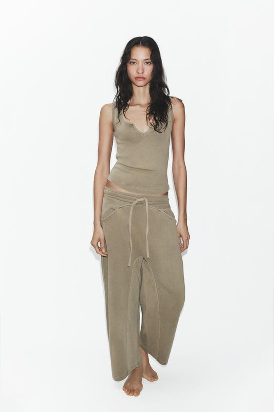 러스틱 페이크 워싱 탑