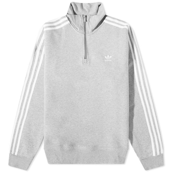 Adidas 3 Stripe Half-Zip Sweat
