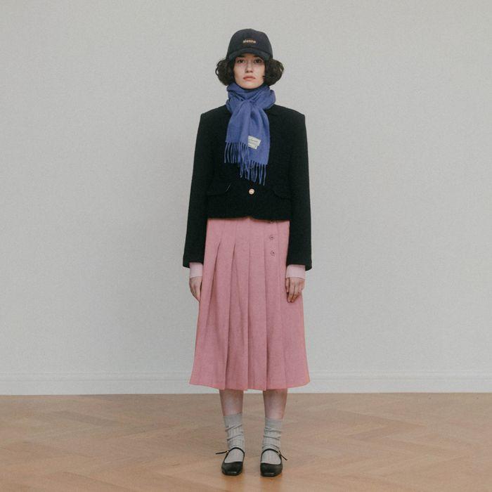Camelia Pleats Skirt (Indi Pink)