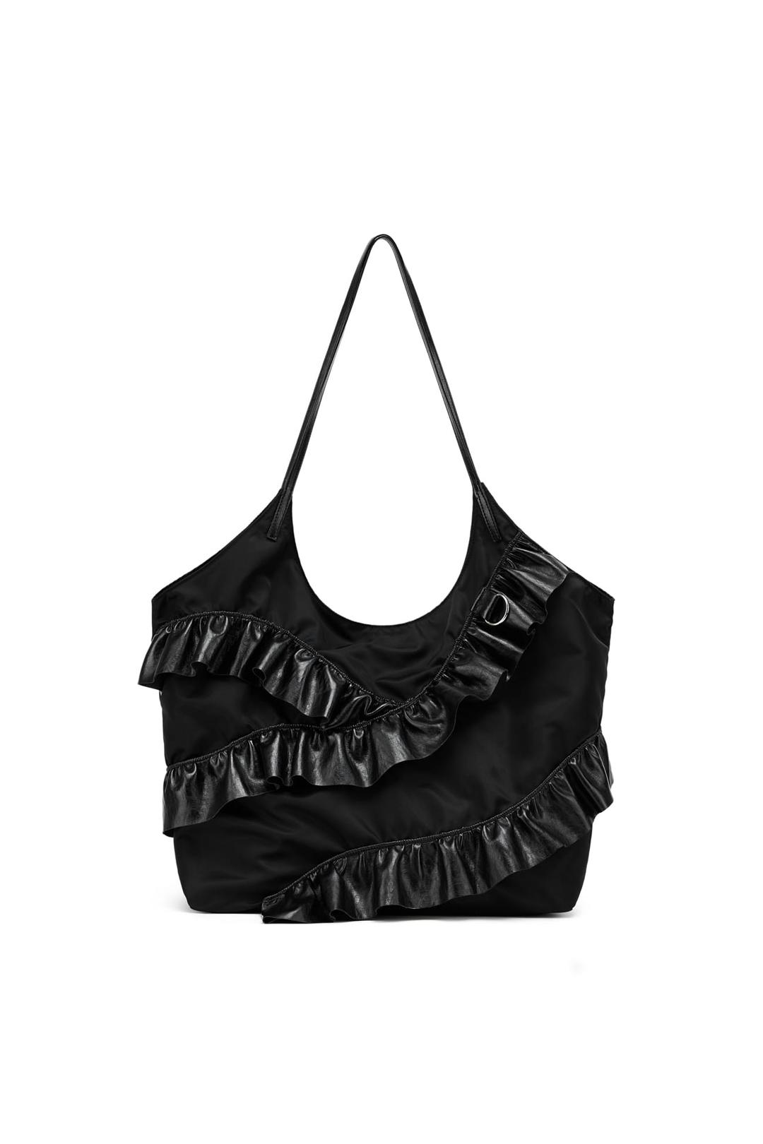 DEINET FRILL BIG BAG IN BLACK