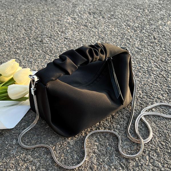 곱창 셔링 핸들 나일론 호보백