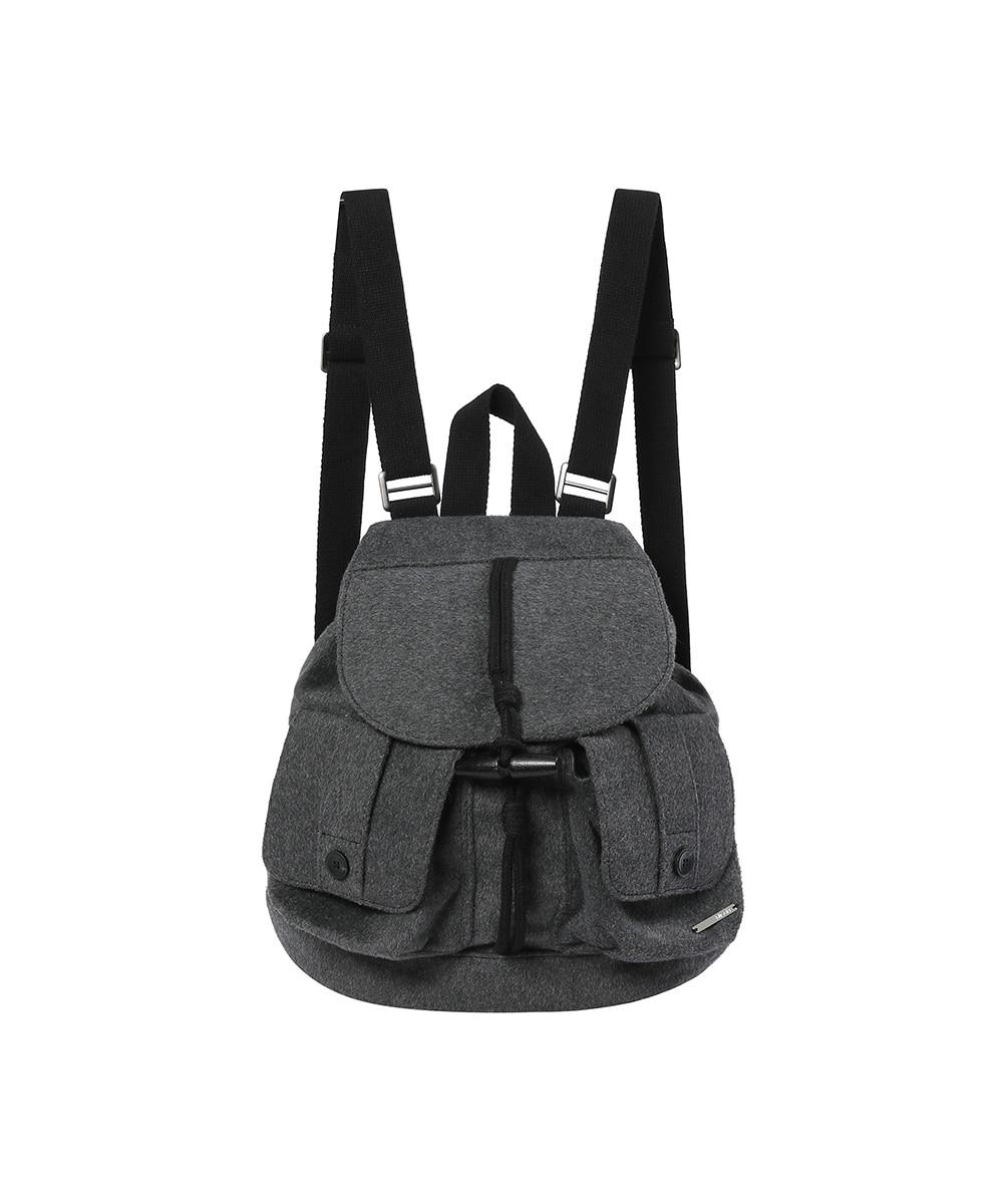 Toggle wool backpack  DARK GREY