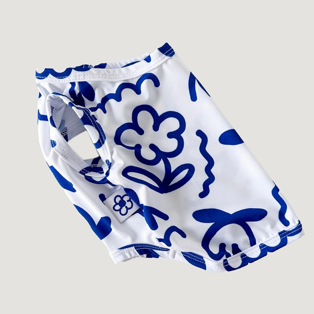 파랑꽃 쿨링 런닝티