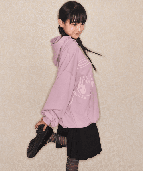 CAT GIRL HOODIE - PINK