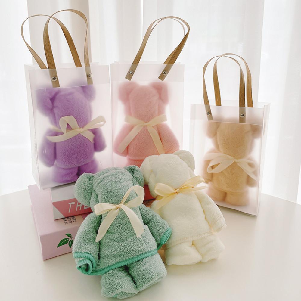 아이데이지 [쇼핑백증정] 어린이집 생일 답례품 선물 영어 유치원 학원 수건 곰돌이 타올 - 위시버킷