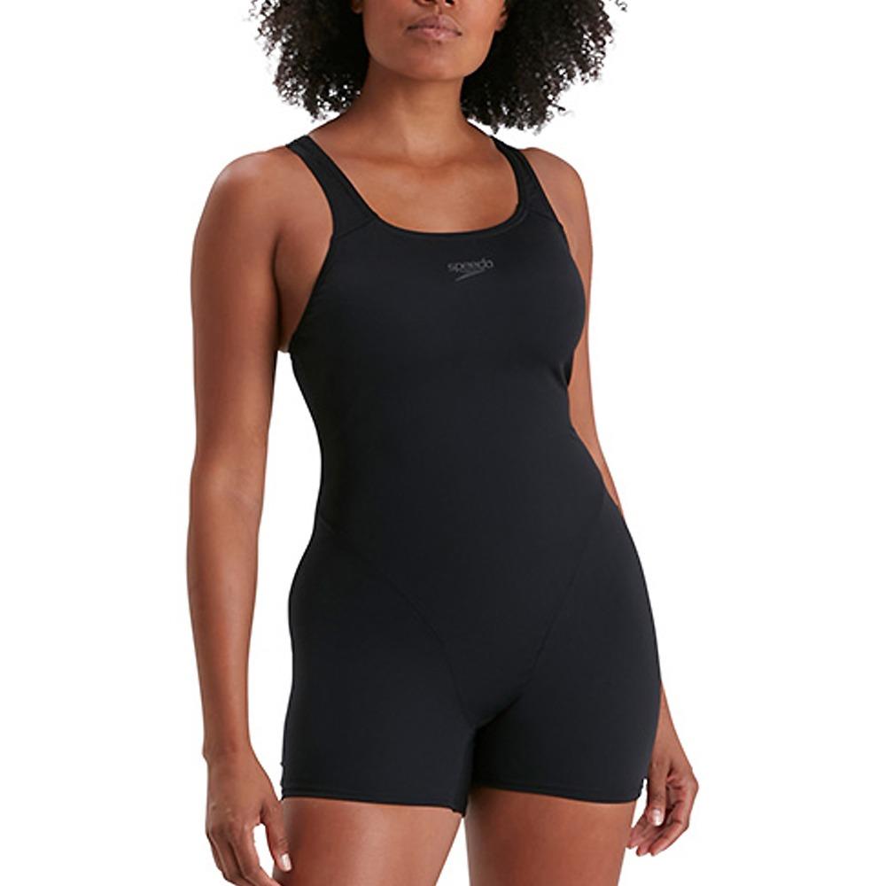 스피도 여성 반전신 수영복 레그슈트 에코 엔듀런스+ 3부 블랙 [8-135410001] 여자수영복 실내수영복 강습용