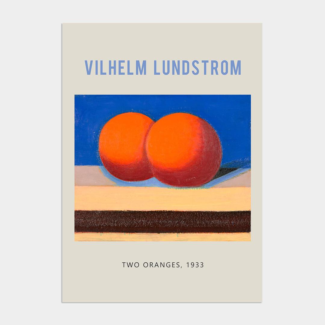 미드 센츄리 모던 인테리어 포스터 액자 / 22번 Lundstrom - Two Oranges 1933
