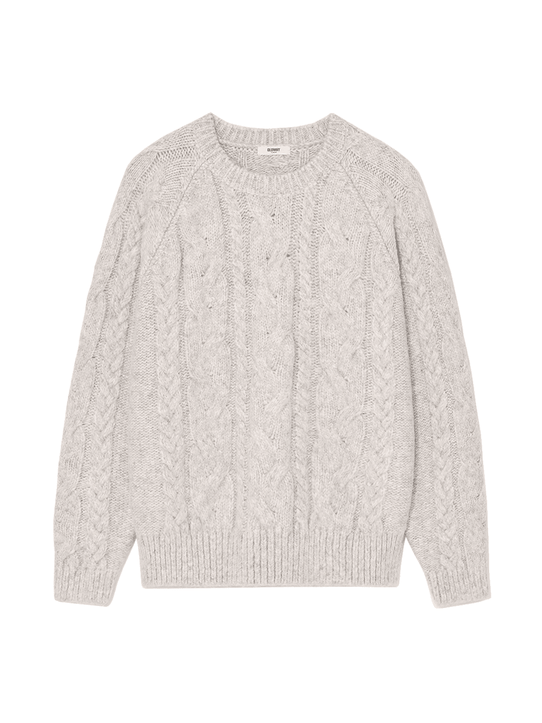 G CABLE PULLOVER (GRAY)