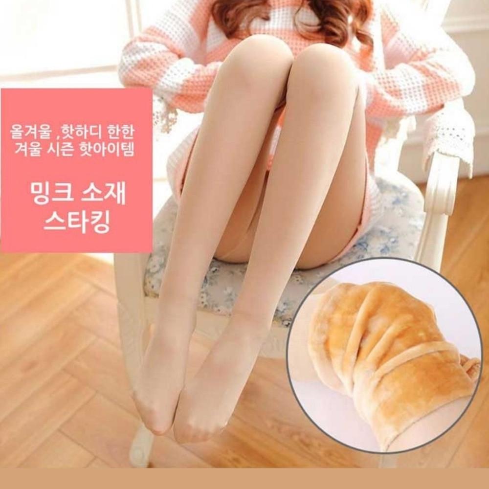 아줌마스타킹 겨울 겨울용 살색기모 키큰여자 치마스타킹