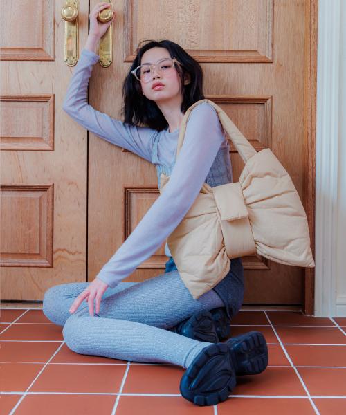 듀이 리본백_Beige