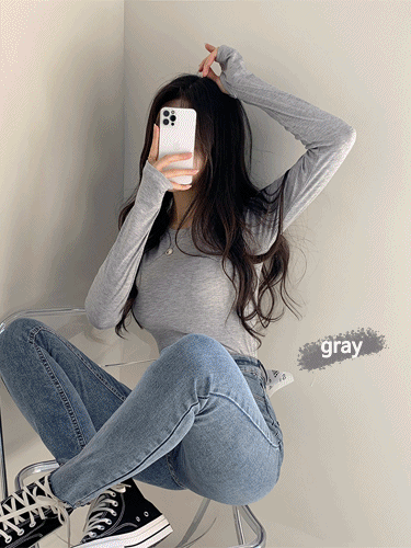 벨라데이 [1+1할인] 손등을 덮어주는, 핸드워머 라운드티