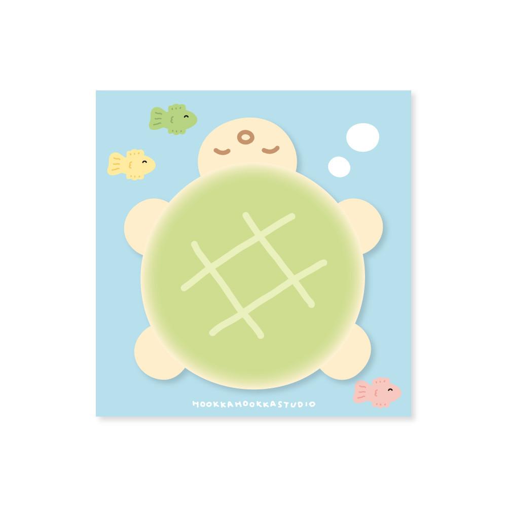 [후카후카스튜디오] 메론빵 거북이 스티키 메모패드